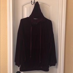 Oversized Velour Zara Pullover with hood